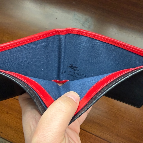 Etro Black and Red Men Wallet - Picture 5 of 8